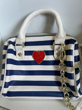Y2K Betsey Johnson Stripe Micro Bag